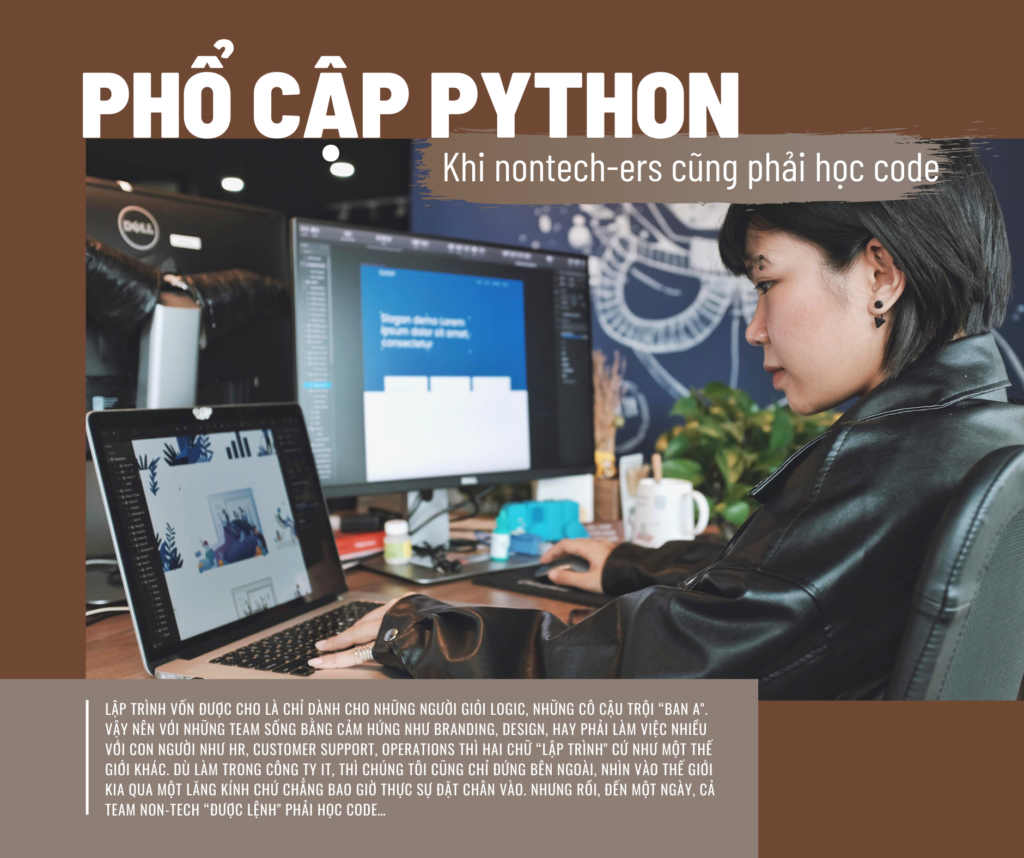 Phổ cập Python: Khi HR, CS, Design, Branding… cũng phải học code