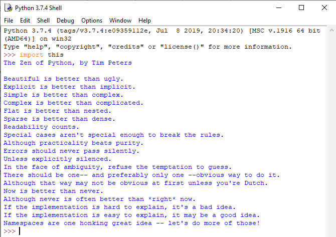 Bài thơ về triết lý của ngôn ngữ Python - Tim Peters