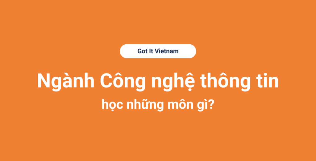 Ngành Công nghệ thông tin học những môn gì?