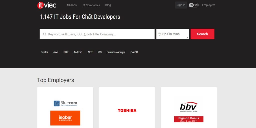 Itviec là lựa chọn lý tưởng cho dân developer