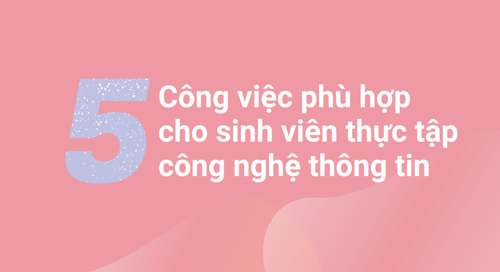 5 công việc phù hợp cho sinh viên thực tập công nghệ thông tin