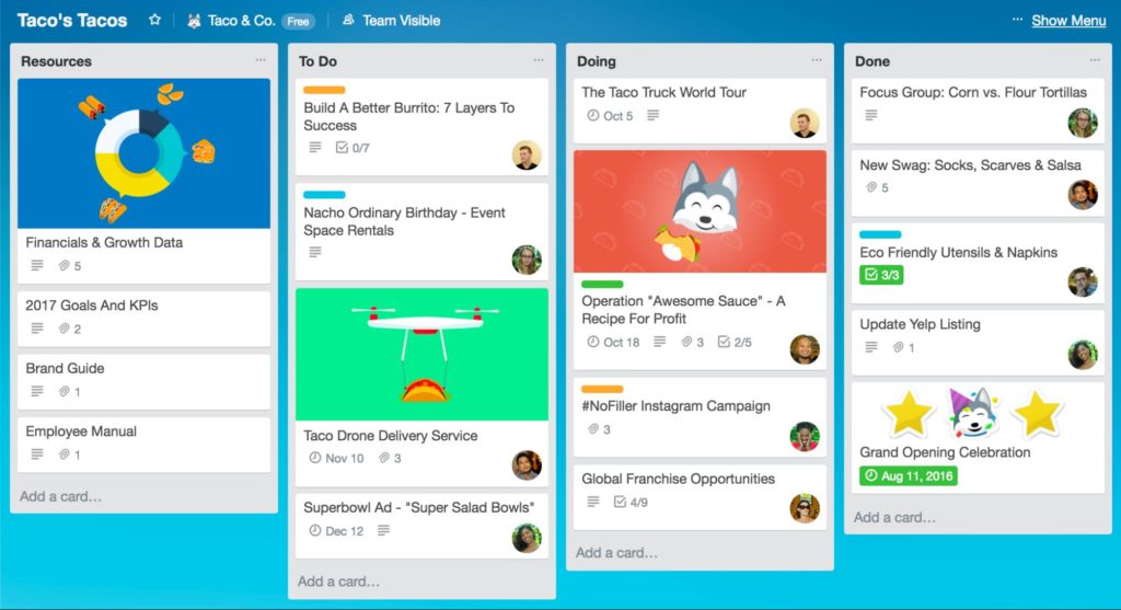 Phần mềm quản lý thời gian Trello