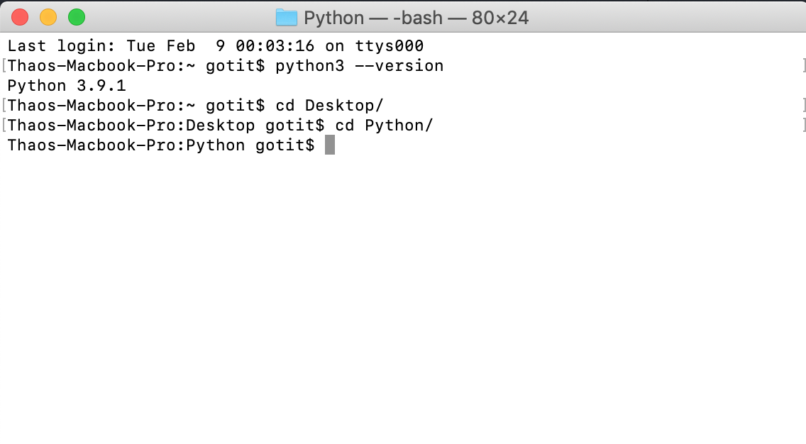 Cách sử dụng Python 3 cơ bản trên macOS - Blog | Got It Vietnam